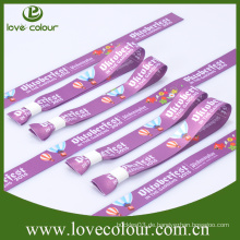 Benutzerdefinierte bunte einmalige Verwendung Wristband / Sublimation gedruckt Armband